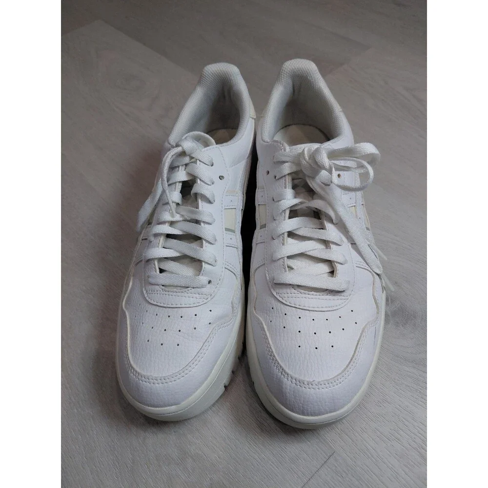 Size 11 - Asics White Leather Women's Sneakers